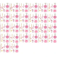 Nắp đậy ống hút 8-9mm, vỏ silicon, phù hợp với cốc 30/40oz, quà Giáng sinh cho bé gái, đồ trang trí thủ công tự làm, trang trí Lễ Tạ ơn, quà tặng bạn bè, trang trí tiệc Giáng sinh, phụ kiện, cốc và bình nước Giáng sinh - Hồng 26 chữ - Xem 6