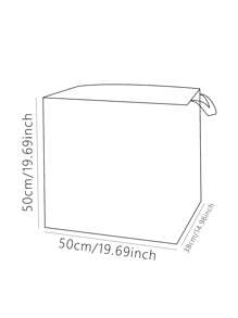 1 Piece, Letter Pattern Printed Large Capacity Storage Bag, Wardrobe Organizing Storage Bag, Foldable Clothing Storage Box, With Sturdy Zipper Clothing Storage Container, Suitable For Clothing, Blankets, Quilts, Etc Home Bedroom Clothes Storage Organizer Closet Organization And Storage - Multicolor - View 8