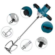 Eléctrica Mezcladora De Cemento Pintura Velocidad Ajustable - Tipo de Enchufe A USA (110-127V) - Ver 1