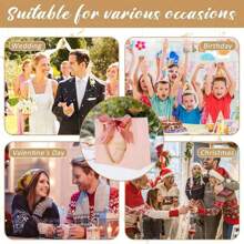 24 件礼品袋婚礼回礼装饰小号感谢礼品袋礼盒，适合宾客婚礼派对生日派对用品 - 粉色 - 查看 6