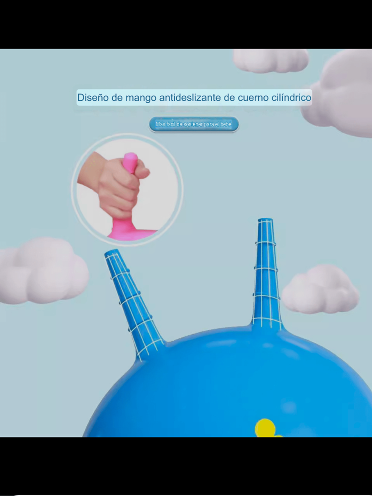 1 pieza 40cm,Pelota que rebota inflable, deportes de interior, a prueba de explosiones, buena calidad - Azul - Añade 1