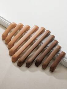 2 Peças Puxador de Móvel/Gaveta em Arco de Madeira, Tom Natural de Madeira Minimalista