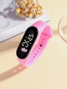 1 st Fashionabla söta digitalklocka för kvinnor med datumvisning, lämplig för dagligt slitage och gåvor - Multifärgad - Visa 15