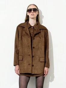 GAAMI Dames blazerjack, losse pasvorm, casual, zakelijk, woon-werkverkeer, collegestijl, lente/herfst