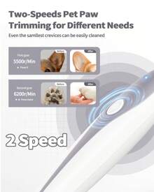 Dog Lover And Dog Mom Love Paw Trimmer, 35dB Ultra-Low Noise 2 Speed Dog Lover And Dog Mom Love Clippers For Grooming Dog Lover And Dog Mom Loves, USB Rechargeable Small Cat/Dog Lover Gift And Dog/Cat Mom Love Pet Shaver For Trimming Dog Lover And Dog Mom Loves Cat Lover And Cat Mom Loves Hair Around Paws, Eyes, Ears, Face, Rump With LED Light