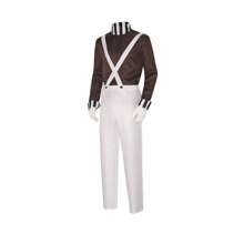 In Stock Oompa Loompa Role Play Chocolate Disguise Top And Pants Fantasy Costume Adult Party Colorblock Halloween - Chocolate Brown - View 4