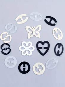 4 piezas de Hebillas invisibles con forma de mariposa/flor/corazón para el sostén, hebillas antideslizantes para la espalda para usar con sostenes sin tirantes, hebillas ocultas para el cuidado del Body para viajes, deportes, exteriores y cinturones