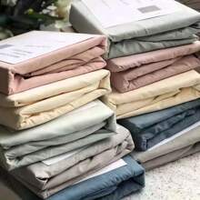 Pink Classic Minimalist Style - Multiple Sets And Sizes Available - Solid Color Bedding, Suitable For Dorms, Apartments, Hotels, Vacation Homes - Soft And Skin-Friendly - All-Season Use, Easy To Carry - Holiday Gift - Art Fans - View 8