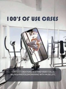 1pc Silicone Phone Sticky Grip Handle, Suction Phone Case Stand, Hands-Free Sticky Phone Handle For Selfie And Video, Mobile Finger Grip Stand - Multicolor - View 5