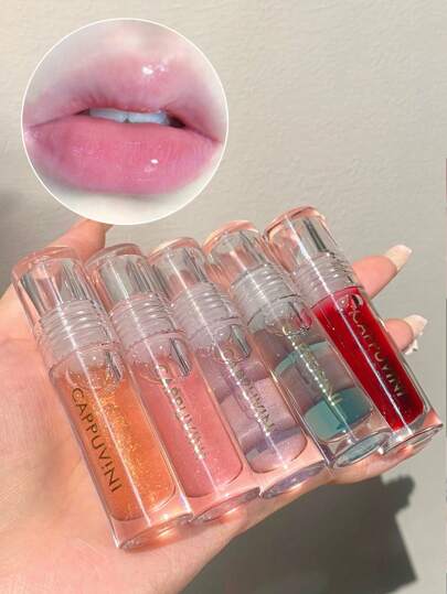 冰棒唇彩润唇膏玻璃透明唇油保湿滋润水光唇部护理/个人护理