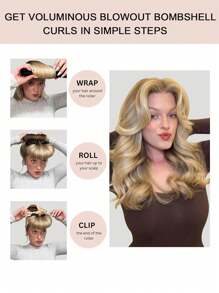 9 件/6 件/3 件/1 件全新卷发梳无需加热波浪卷发器工具、睡眠过夜卷发滚筒、卷发器、无热卷发、卷发器、理发沙龙美容旅行必备美发产品及配件 - 彩色 - 查看 5