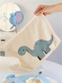 1 Stück süße Cartoon Dinosaurier Muster bedruckter Kulturbeutel, Reisetasche für Strand, Schwimmbad, Bademode, Reise Organizer, Kosmetiktasche, Make-up Tasche, Make-up Beutel, Waschbeutel mit großer Kapazität für Lippenstift, Pinsel, Hautpflege, Handy, Münzen, kleine Artikel, Mehrfachverwendung für Zuhause, Geschenk, Urlaub, Fest, Teenager, Schule, Schulanfang Bedarf, Kosmetikaufbewahrung, Wohnheim Wesentliche