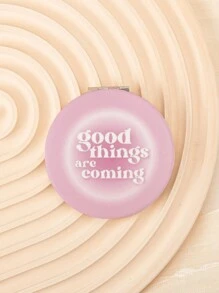 1PC Round 7CM Foldable Double Sided Makeup Mirror With 2X Magnifier Is A Perfect Gift For Dear Mothers, Aunts, Grandmothers, Daughters, Nieces, Sisters, Goddaughters, Brides And Lovely Bridesmaids! Ideal Gift For Holidays, Birthdays, Weddings, Mother's Day, Valentine's Day, New Year's Day, Etc.