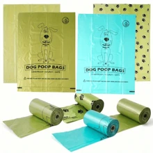 150 bolsas para excremento de perro en 10 rollos, bolsas para residuos de perro extra gruesas y resistentes 100% a prueba de fugas con aroma a lavanda, bolsas de excremento de perro.