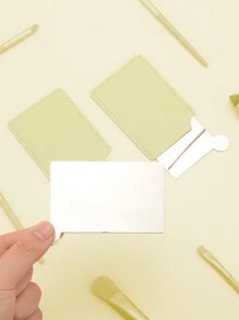 1PC Stainless Steel Multi-Color Carded Makeup Mirror Student Dormitory Desktop Small Mirror Ladies Dressing Mirror Travel Gift For Girlfriend And Mother Birthday Gifts Graduation