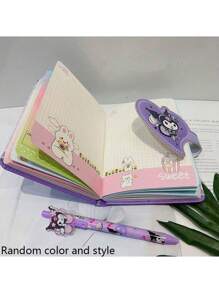 Sanrio Planner Set, Hello Kitty Colorful Cartoon Notebook, Kuromi Cute Planner Box Set, My Melody Multi-Function Neutral Pen Diary, Cinnamoroll Student Birthday Gift Box,School Supplies,Back To School