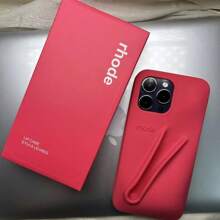 Funda Tipo Summer Lip Case Rhode Hailey Para iPhone Con Logo Incluye esmalte labial - Rojo - Ver 2