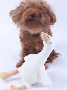 Goose Design Pet Plush Toy For Dog And Cat For Interaction - Multicolor - View 9