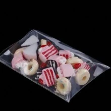 50/20/5件PVC透明枕形礼品盒，透明塑料立方体糖果盒，派对零食盒，独立巧克力炸弹包装盒，可爱透明塑料枕形礼品盒，适用于婚礼，派对，沐浴，糖果礼品，零食礼品盒，生日派对礼品盒，透明包装盒，派对礼物 - 彩色 - 查看 5