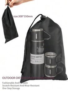 1 套/500 毫升 - 磨砂不锈钢水瓶套装 - 三合一防漏盖（手柄/车夹/杯式）+ 礼品盒，三重隔热，适合露营/旅行/健身房，防沙和热带户外必需品 - 彩色 - 查看 18