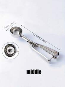 1pc/3pcs Stainless Steel Ice Cream Scoops, Cookie Dough Scoops, Baking Cookie Scoops, Ice Cream Scoops With Trigger Release, Suitable For Digging And Serving Ice Cream, Large/Medium/Small Cookie Scoops For Baking - Ice Cream Scoop - View 14