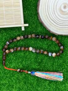 33 件 Tasbih 穆斯林祈祷珠亚克力彩色流苏装饰手链适合日常祈祷 - 彩色 - 查看 8