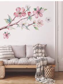 mama look 1 件花卉墙贴，可移除 PVC 壁画艺术贴花，适用于客厅、走廊、卧室装饰礼物生日毕业家居装饰墙壁装饰浴室装饰房间装饰用品客厅装饰家居装饰客厅墙纸个性化贴纸 - 彩色 - 查看 13