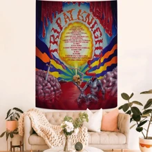 1 件 Rapper T-Trippie Cool R-Redd 印花大壁挂毯 廉价嬉皮士壁挂波西米亚壁挂毯曼陀罗家居装饰