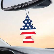LITTLE TREES Air Fresheners Car Air Freshener. Hanging Tree Provides Long Lasting Scent For Auto Or Home. America, Pack Of 6 - Nhiều màu - Xem 2