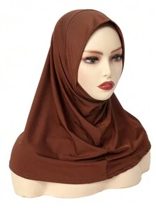 1pc Elastic Neck Gaiter - Soft & Breathable, UV Protection, Full Neck Coverage - Suitable For Casual Wear Hair Sleep Cap - A - View 14