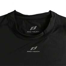 PRO TOUCH Tee-shirt de sport ajusté avec col rond et manches courtes noir, vêtement de sport pour homme, 256919-050