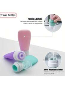 1pc Leak-Proof Squeeze Bottle For Travel Toiletries - Refillable Cosmetic Containers For Shampoos, Conditioners, Lotions And Body Washes Home Bathroom Decor Fall Decor Back To School