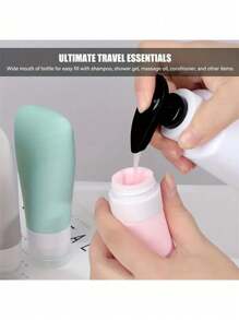 1pc Leak-Proof Squeeze Bottle For Travel Toiletries - Refillable Cosmetic Containers For Shampoos, Conditioners, Lotions And Body Washes Home Bathroom Decor Fall Decor Back To School