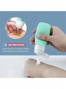 1pc Leak-Proof Squeeze Bottle For Travel Toiletries - Refillable Cosmetic Containers For Shampoos, Conditioners, Lotions And Body Washes Home Bathroom Decor Fall Decor Back To School