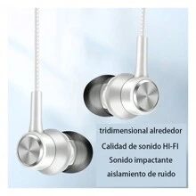 Baixos pesados auriculares controlados por cable auriculares con cable con trigo 3.5 mm enchufable directo para juegos de música teléfono celular auriculares,3.5mm - Rojo - Ver 2