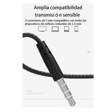 Baixos pesados auriculares controlados por cable auriculares con cable con trigo 3.5 mm enchufable directo para juegos de música teléfono celular auriculares,3.5mm - Rojo - Ver 5