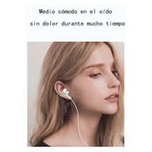 Baixos pesados auriculares controlados por cable auriculares con cable con trigo 3.5 mm enchufable directo para juegos de música teléfono celular auriculares,3.5mm - Rojo - Ver 3