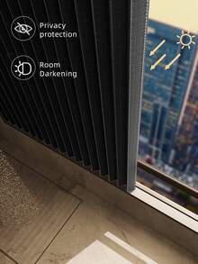 Tende corte, tende di piccole dimensioni, tende piccole per finestre di cucina, seminterrato e bagno, tessuto spesso che può bloccare vento, calore e luce - nero - Visualizzare 5