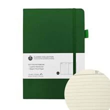Journal à pois de type Bullet A5 pour la créativité - Cahier à grille de points de 100 g/m², avec 160 pages numérotées et une reliure à plat, idéal pour un usage personnel, les objectifs et l'organisation