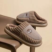 Pantuflas para hombre para interiores de otoño e invierno con suela gruesa de EVA, ligeras, cómodas, antideslizantes y de forro cálido
