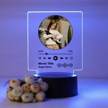 1 szt., personalizowane zdjęcia, personalizowane, spersonalizowane, czterokształtne światła muzyczne, personalizowane zdjęcia, dziel się ulubionymi wspomnieniami i najcenniejszymi chwilami, sztuka ścienna, prezenty dla nauczycieli, dzieci, kochanków, dziewczyn