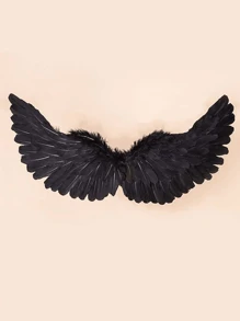 1pc Fashionable Unique Angel Feather Wings For Masquerade Party, Suitable For Stage Performance, Party Festival Celebration, Halloween Costume - Multicolor - View 6