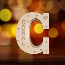 1pc. Customized Name, Customized Children's Letter Night Light, 11-Inch Creative Light-Emitting A-Z Letter Light, Large Letter Mark Letter Sign LED Mark Digital Light Sign, Suitable For Home Night Lights, Bars, Christmas Lights, Birthday Lights