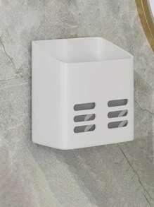 1 件浴室淋浴收纳架，壁挂式牙膏架，牙刷梳子剃须刀收纳架