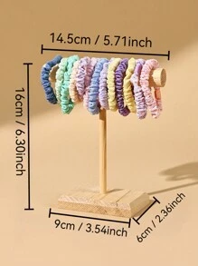 1pc Wood Bracelet Rack Display Stand, Multi-Layer Jewelry Organizer Holder For Bracelets, Watches, Necklaces Sun Travel Cool Back To School