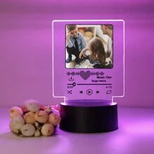 1 szt., personalizowane zdjęcia, personalizowane, spersonalizowane, czterokształtne światła muzyczne, personalizowane zdjęcia, dziel się ulubionymi wspomnieniami i najcenniejszymi chwilami, sztuka ścienna, prezenty dla nauczycieli, dzieci, kochanków, dziewczyn