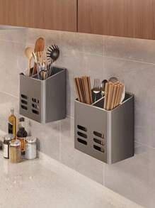 1 件浴室淋浴收纳架，壁挂式牙膏架，牙刷梳子剃须刀收纳架