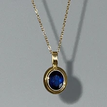 VKHK 1 pieza Collar con colgante decorado con circonita, chapado en oro de 18K, de acero inoxidable con acabado vintage, apto para uso diario y bodas, regalo para mujer