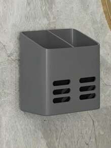 1 件浴室淋浴收纳架，壁挂式牙膏架，牙刷梳子剃须刀收纳架