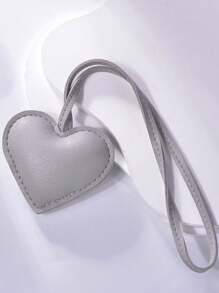 Creative Leather Heart Hand Rope Bag Pendant Exquisite PU Love Pendant Clothing Accessories Small Gifts Gifts For Her Gifts For Women